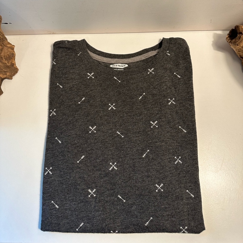 Old Navy Gray Short Sleeve Shirt